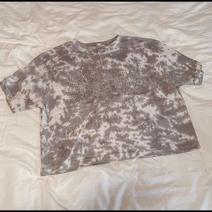 AC/DC graphic crop top